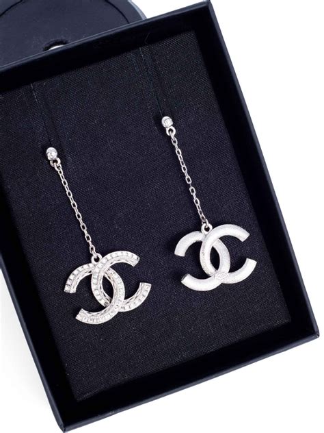 chanel swarovski earrings